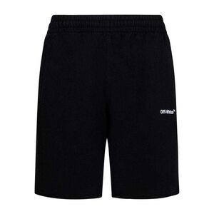 Off-White Unisex Adult Sweat Shorts / Black